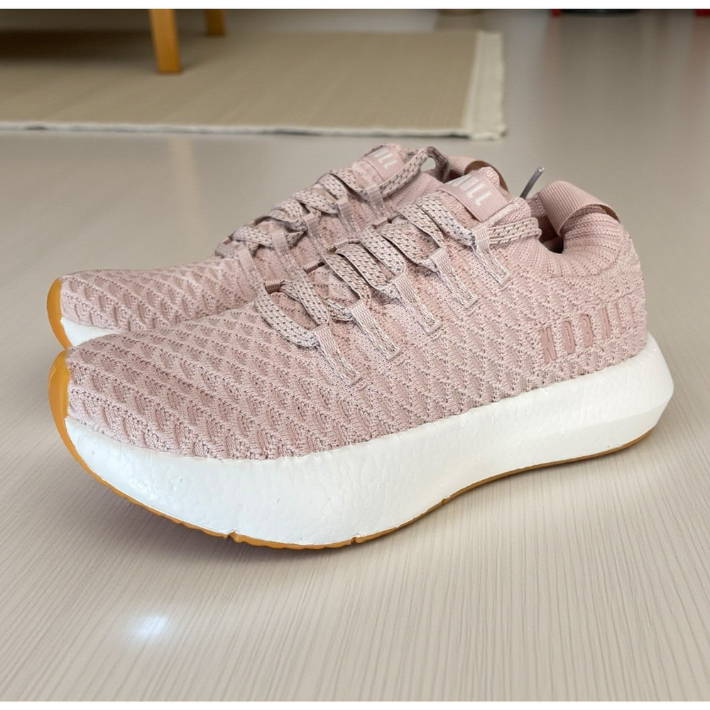 Nobull Drive Knit Runner Shoes Women's Size 6 Light Pink Athletic Sneakers